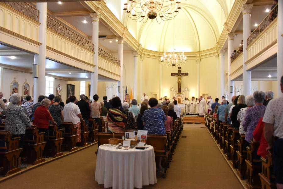 View from the back of the church