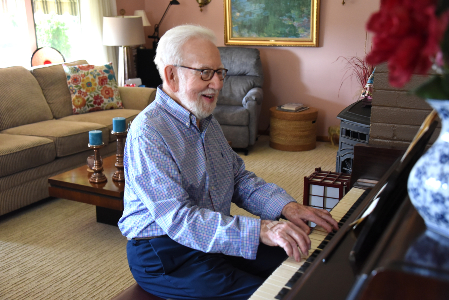 Dan Ladner playing the organ