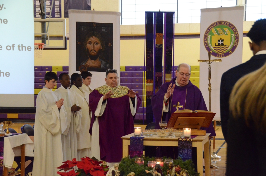 Priests at the altar