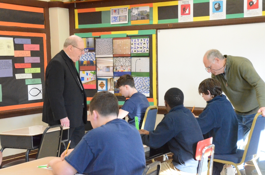 Students at desks