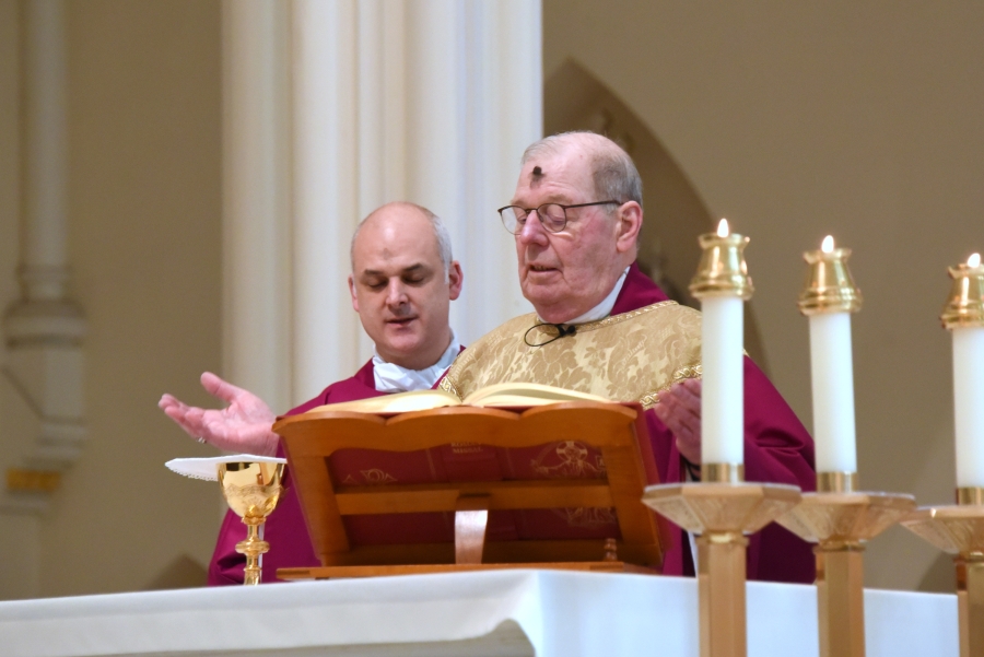 Liturgy of the Eucharist celebrated by Bishop Deeley.