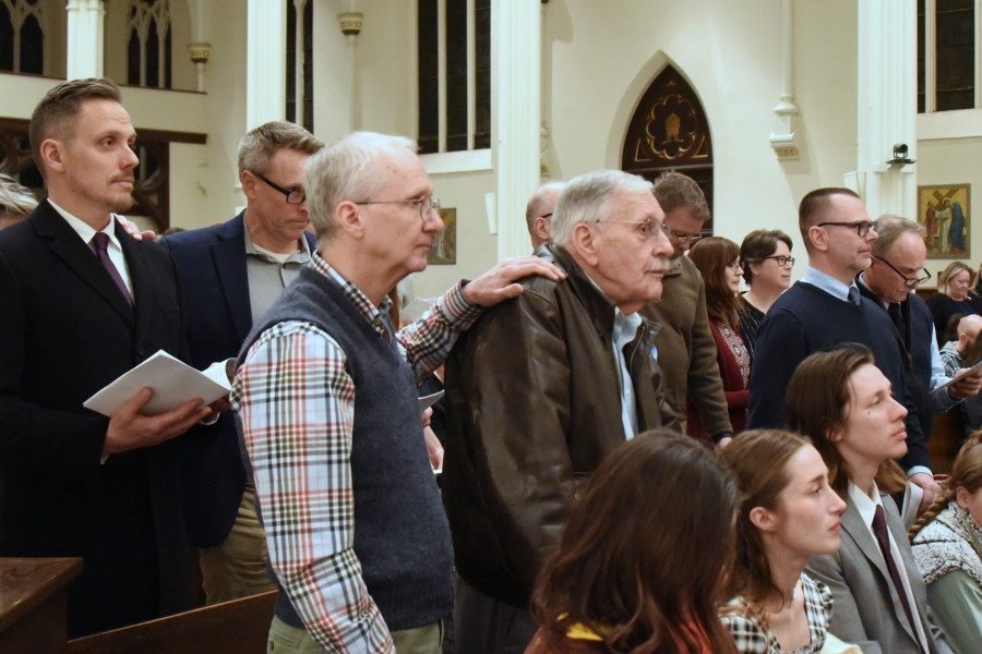 People standing - Rite of Election - Cathedral of the Immaculate Conception