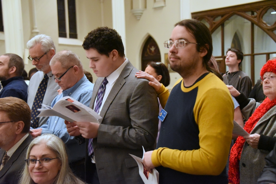 Candidates standing - Rite of Election - Cathedral of the Immaculate Conception