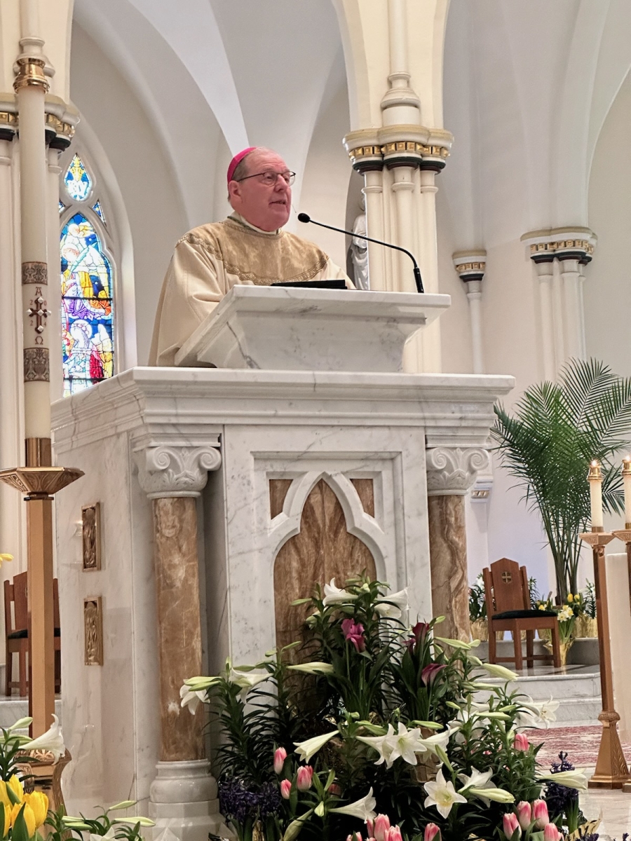 Bishop at pulpit