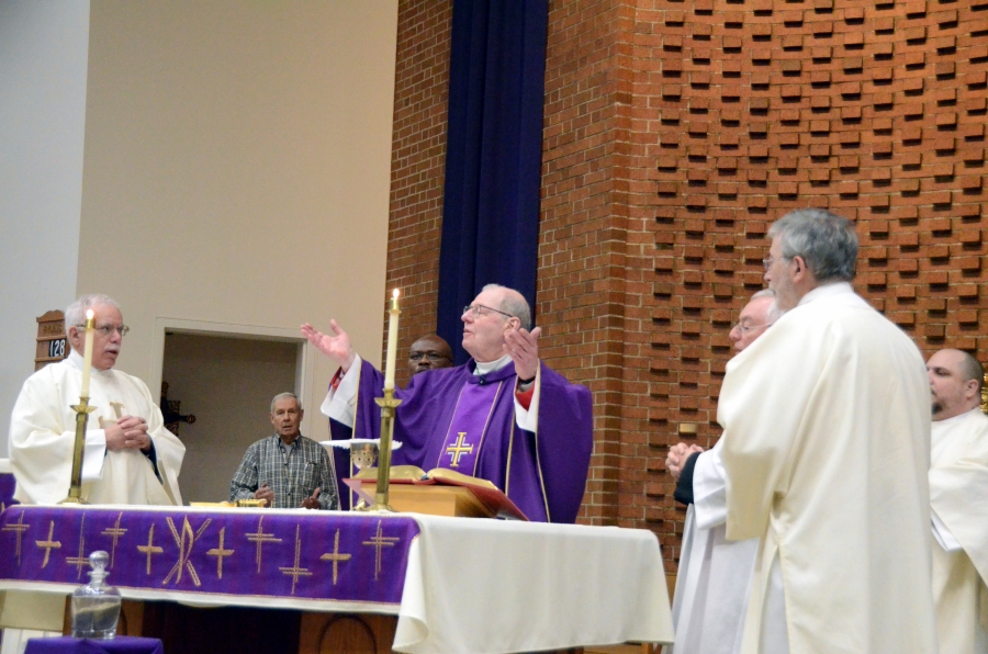 Priest at altar