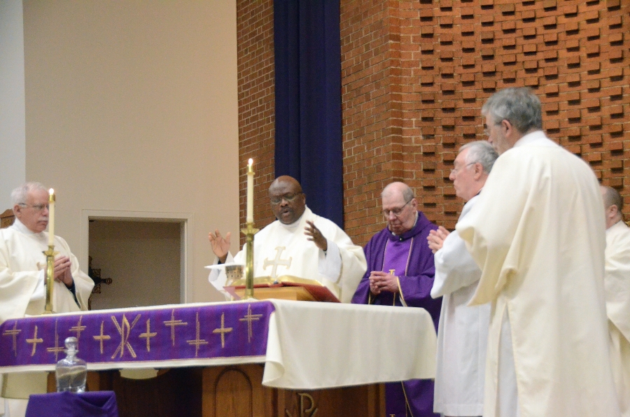 Priest at altar