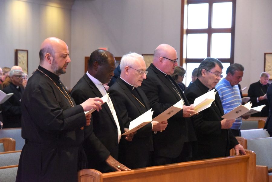 Bishops and Cardinal Christophe Pierre