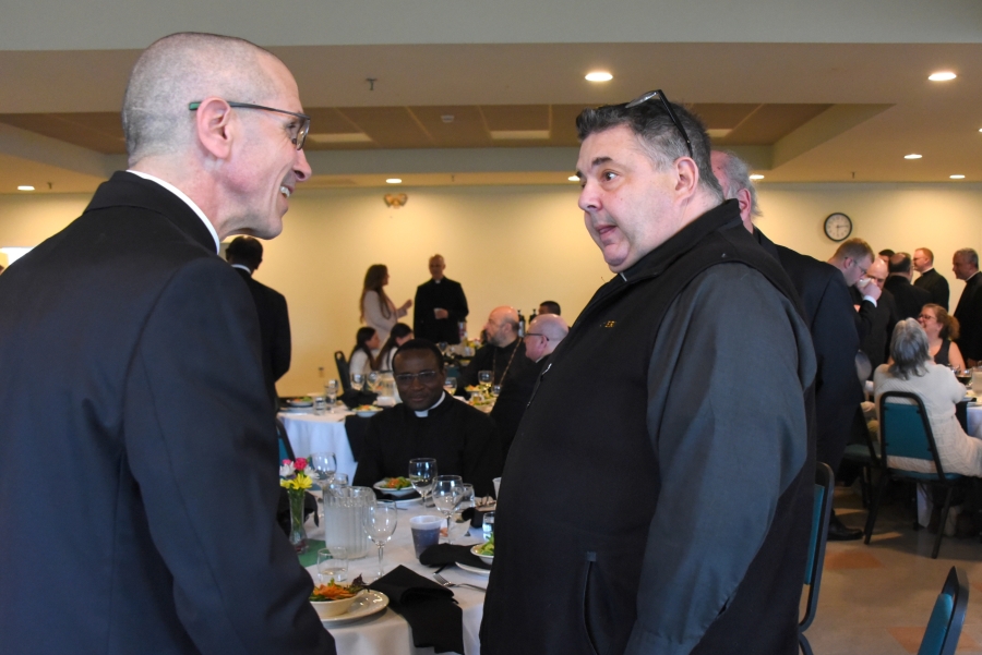 Bishop-elect Ruggieri and Father Robert Pecoraro