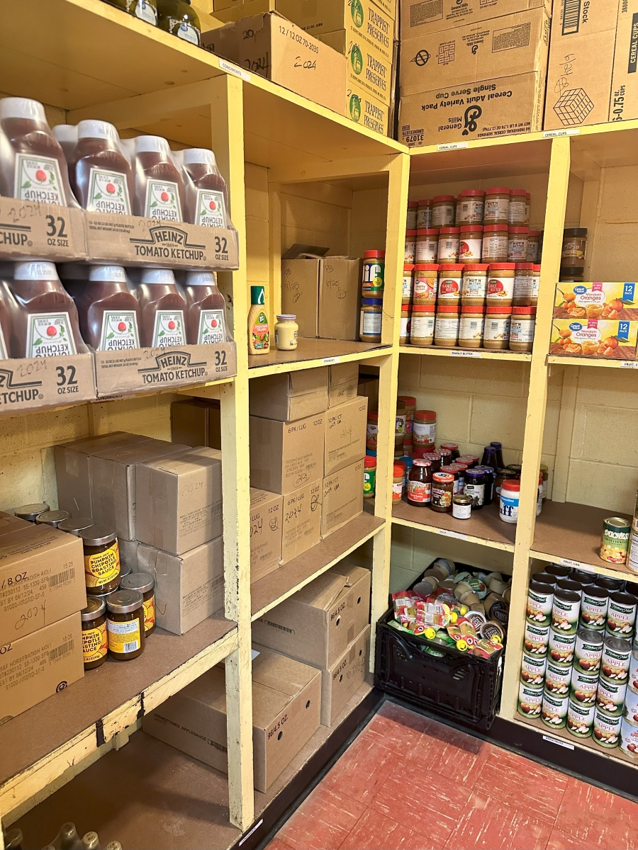 food bank storage area 