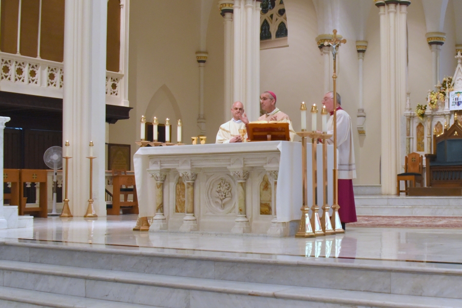 Liturgy of the Eucharist with Bishop Ruggieri, Msgr. Marc Caron, and Fr. Seamus Griesbach