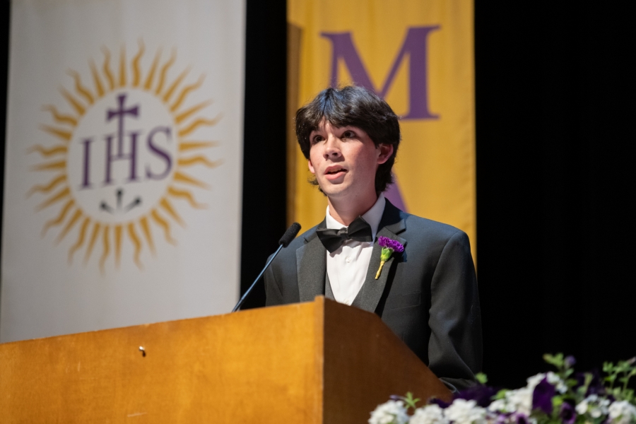 speaker at the ceremony