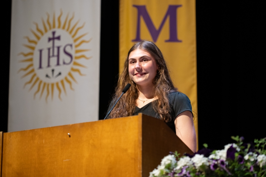 speaker at the ceremony 