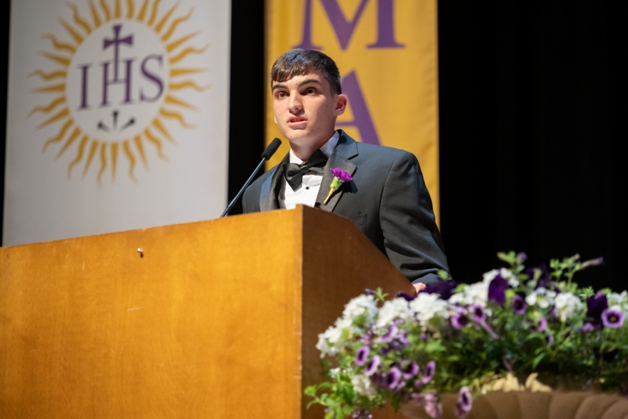 speaker at the ceremony 