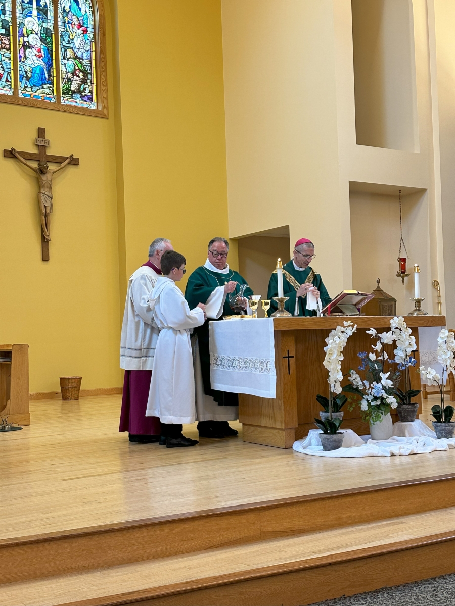 Bishop during Mass