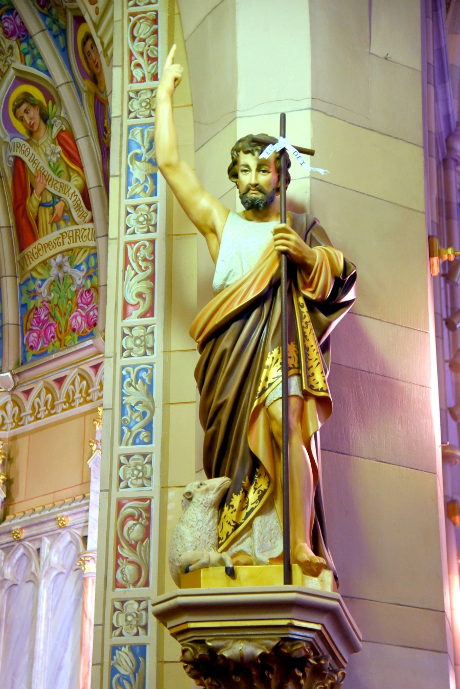 A statute of St. John the Baptist in Brunswick.