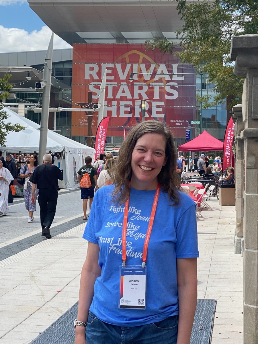 Member of the Diocese of Portland at the 10th National Eucharistic Congress