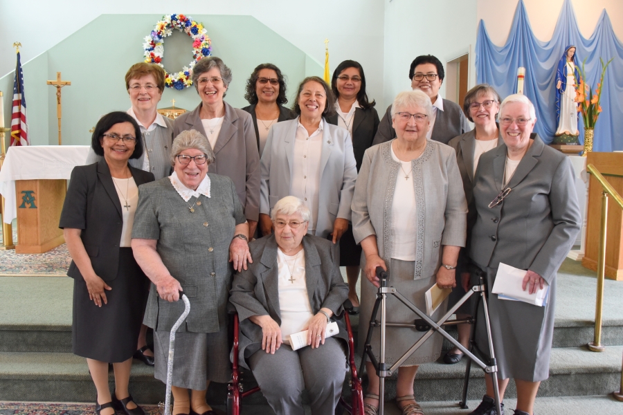 Sisters of Our Lady of the Holy Rosary posed photo.