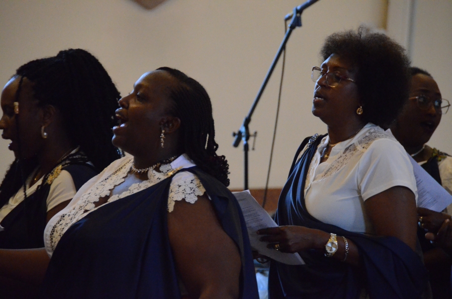 Women singing in choir