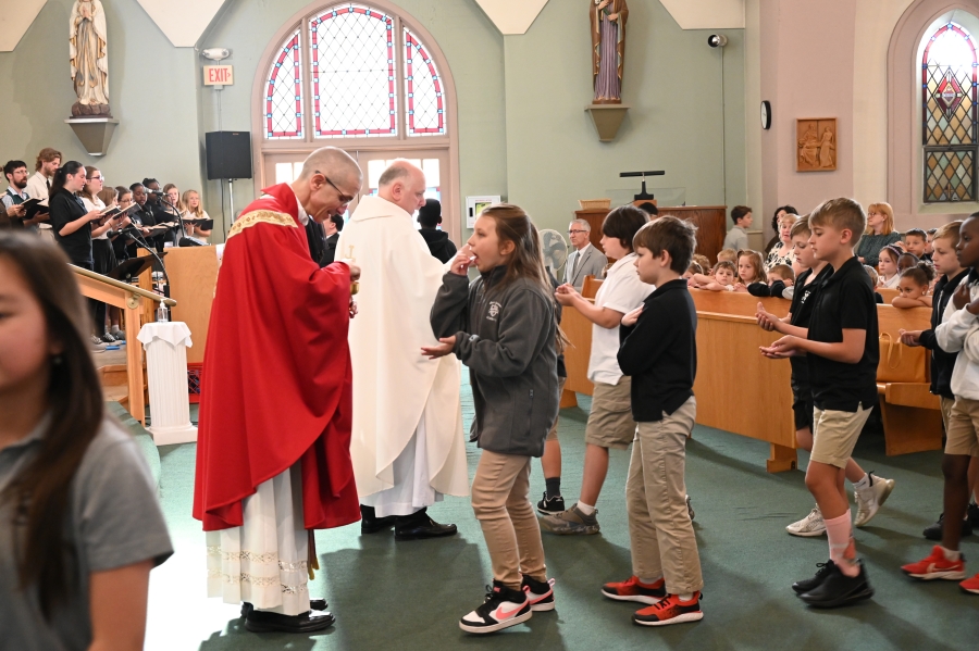 Holy Communion during Mass