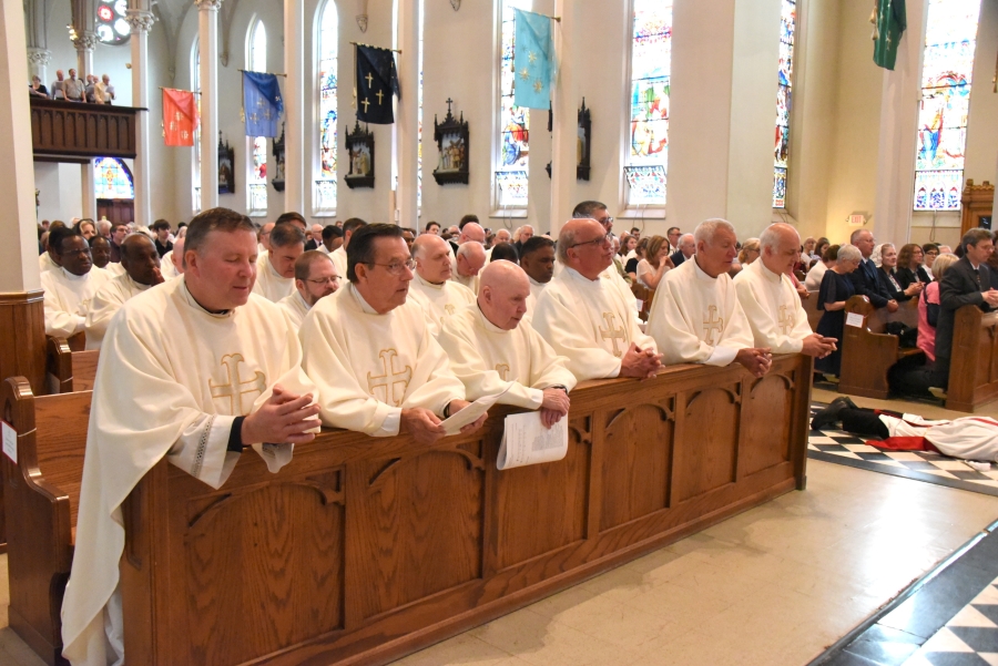 Priests in attendance.
