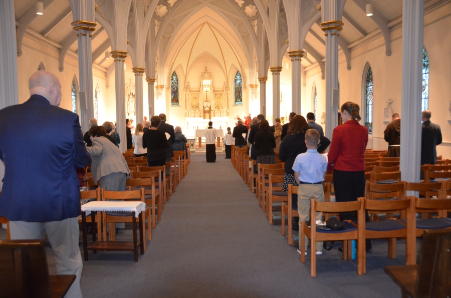 view form back of church