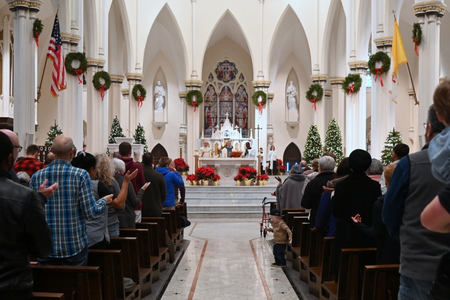 View of the church from the back.