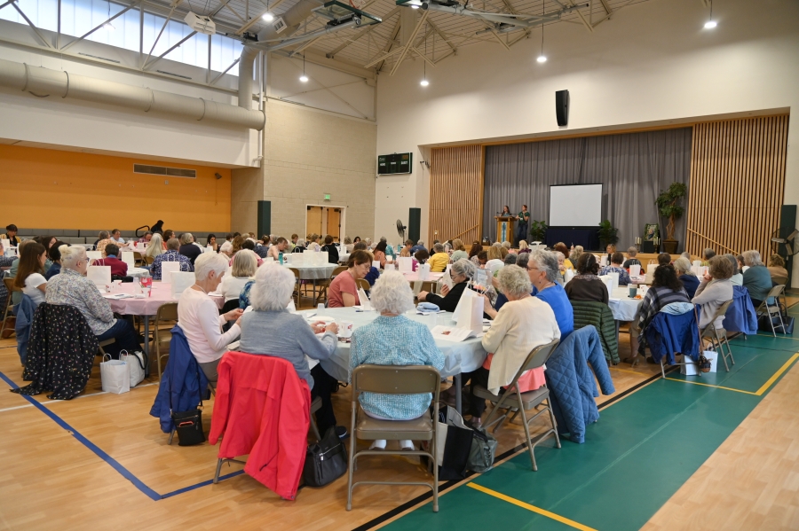 Tables at the women's conference
