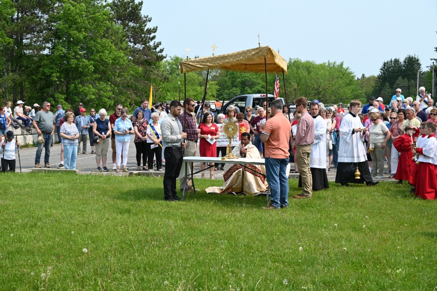 Prayers at the Fort Kent Blockhouse.