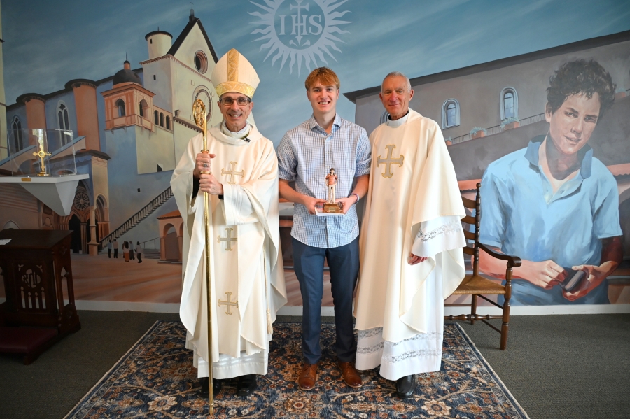 Bishop James Ruggieri, Anselm Arbogast, and Father Louis Phillips