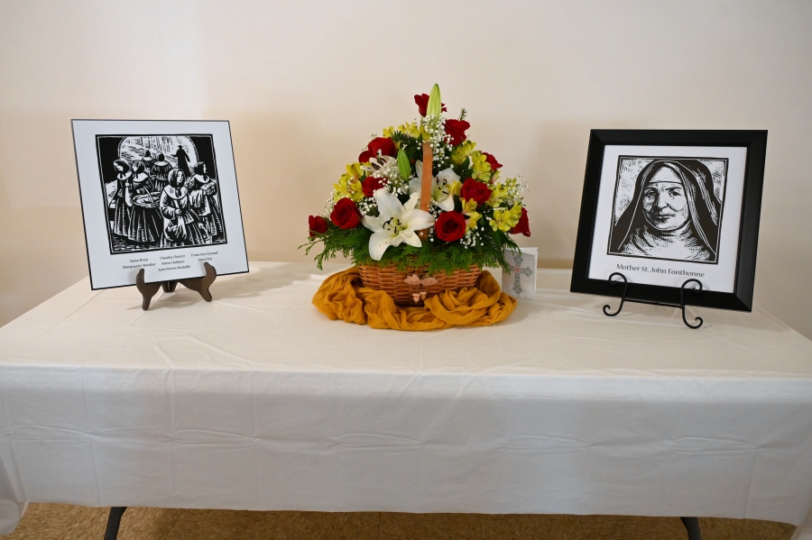 A display honoring the history of the sisters.