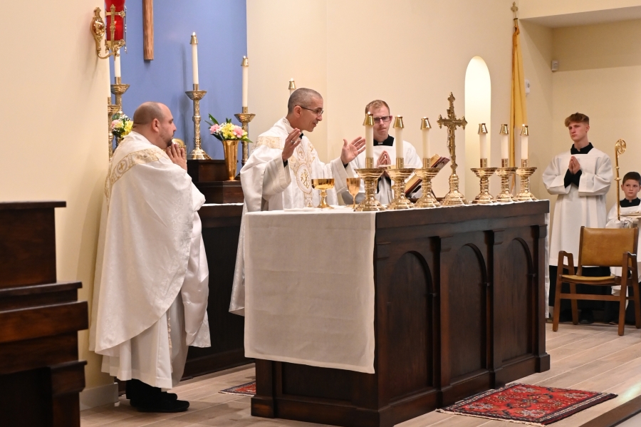 Celebration of the Liturgy of the Eucharist.