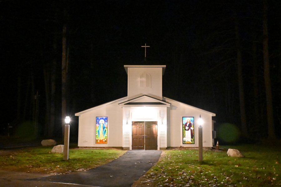Exterior of St. Gregory the Great Church with the new bell tower