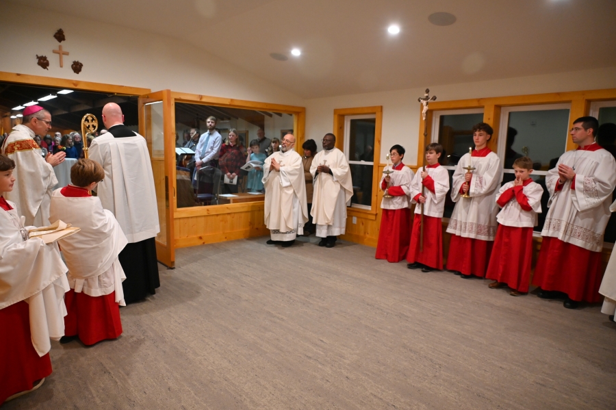 The Narthex during the blessing