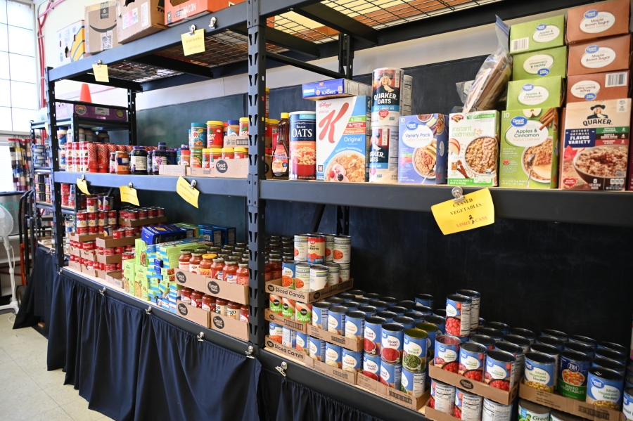Food pantry shelves