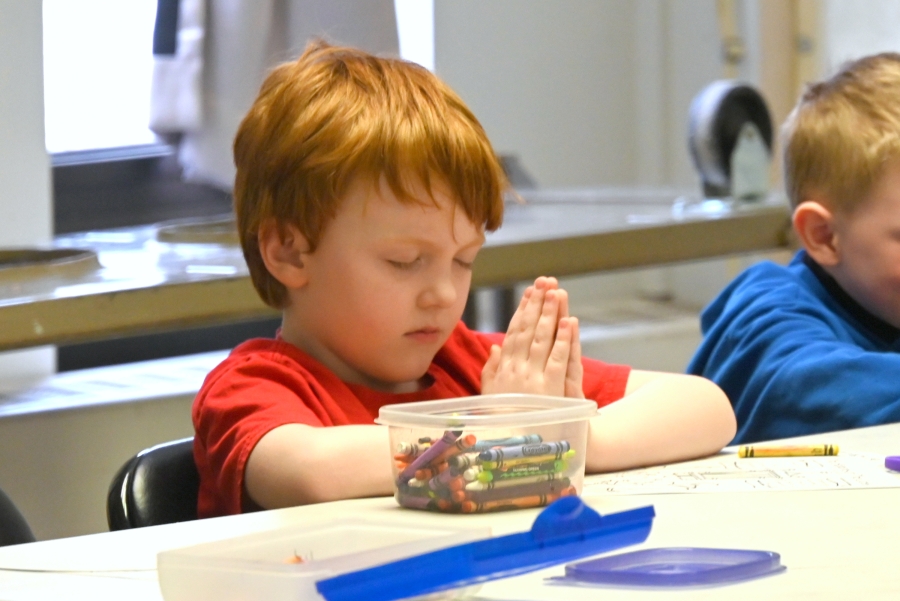 Child praying