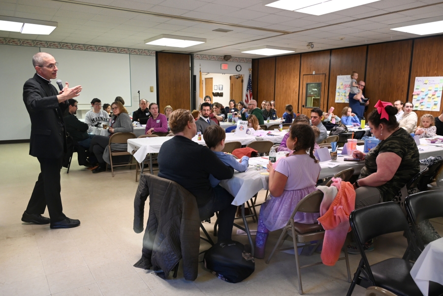 Bishop James Ruggieri answers questions.