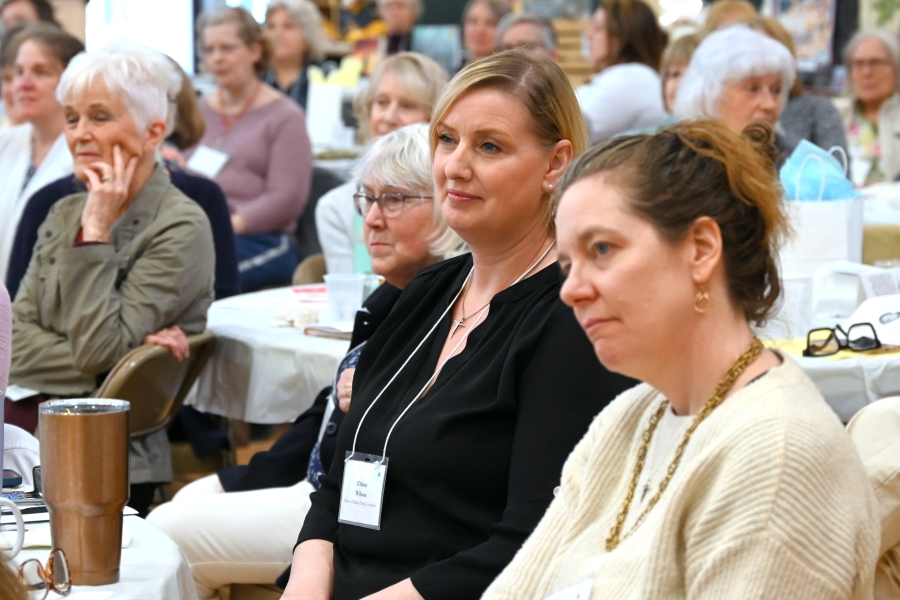 Ethna Wilson and Jennifer Nelson seated