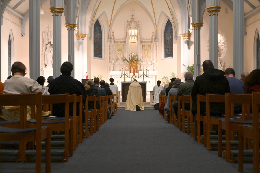View from the back of the chapel