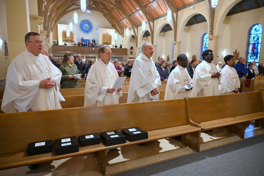 Northern Maine Priests seated in the front row