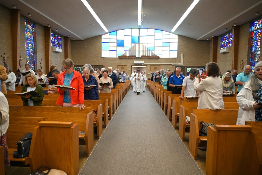 Mass at St. Christopher Church in York