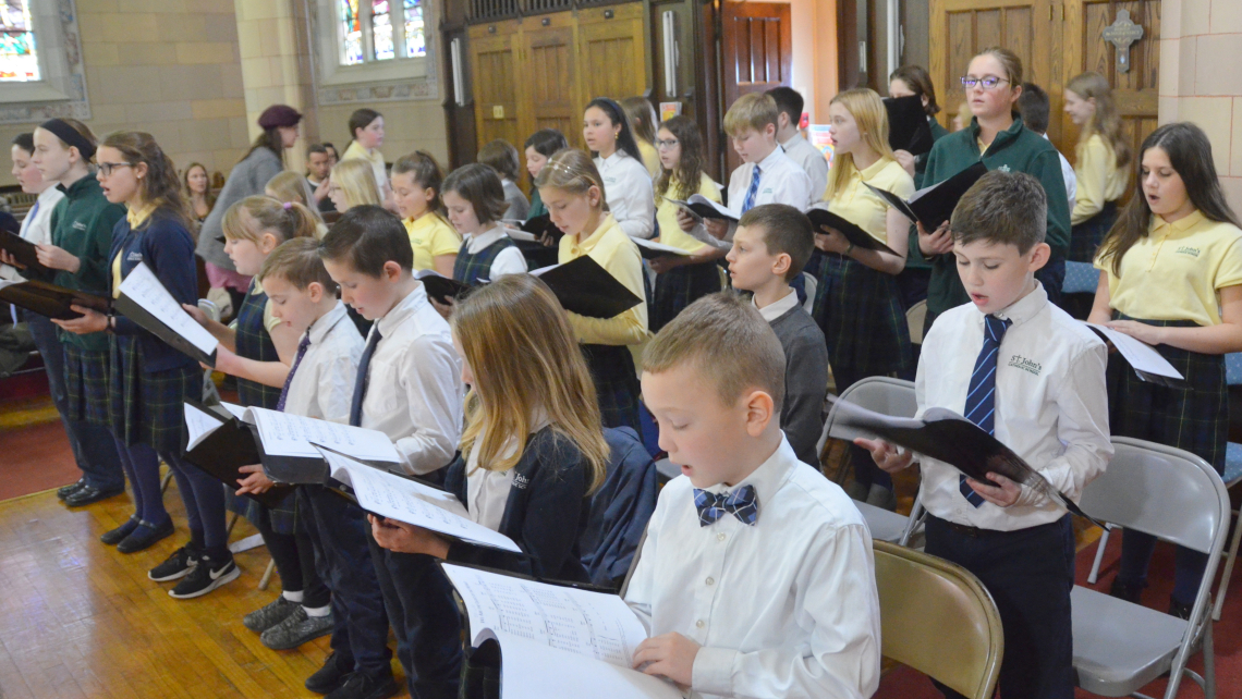 Opening Mass for Catholic Schools Week at St. John's Catholic School in Brunswick 