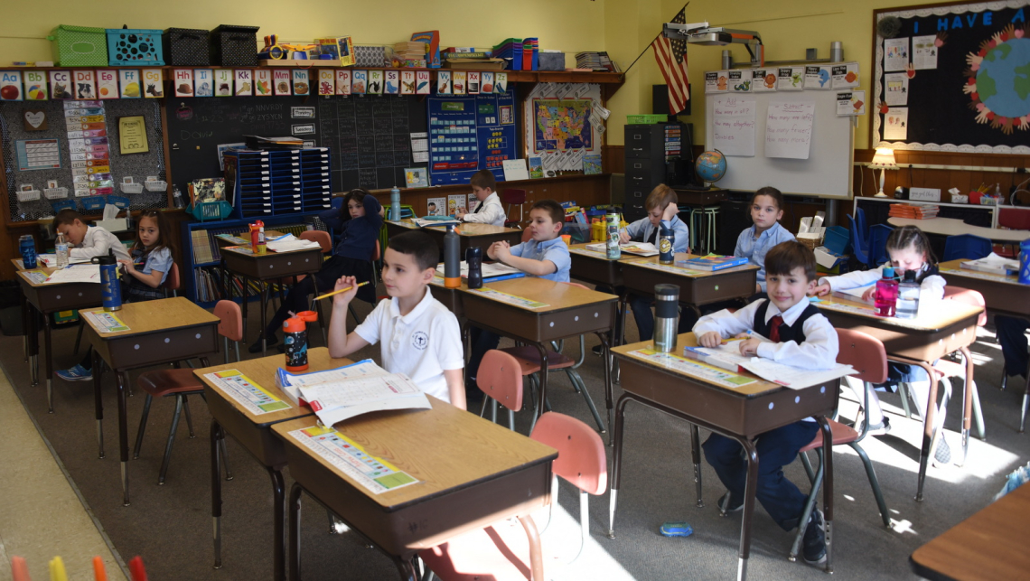 St. Thomas School classroom