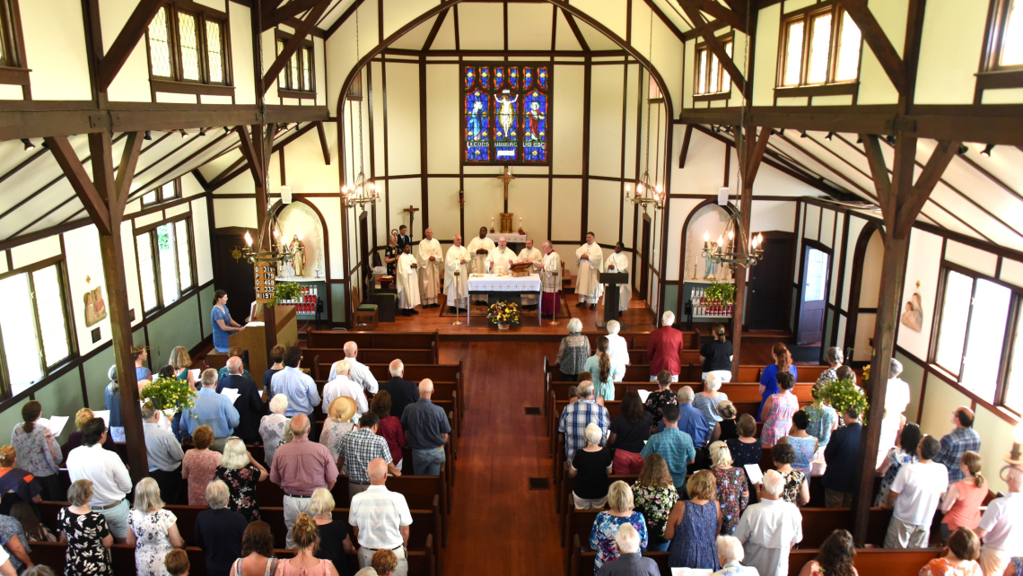 St. Christopher Church as seen from the choir loft.