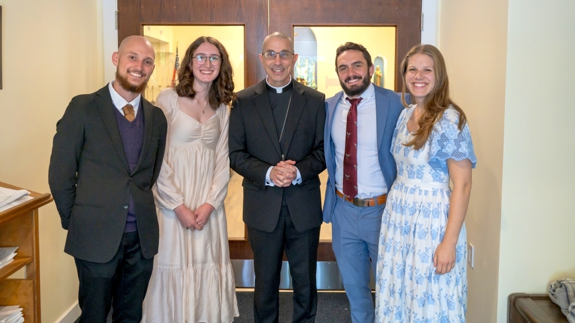 Bishop Ruggieri and FOCUS missionaries