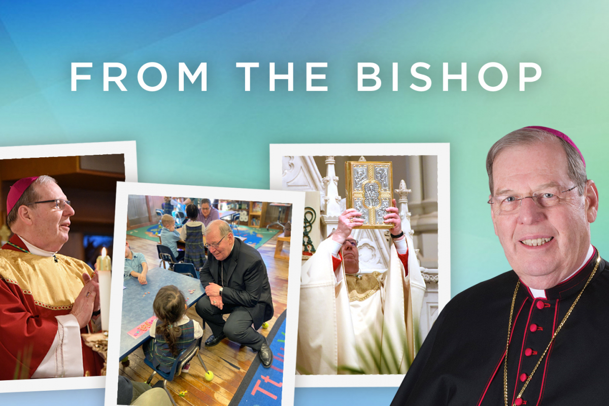 Graphic showing images of the bishop