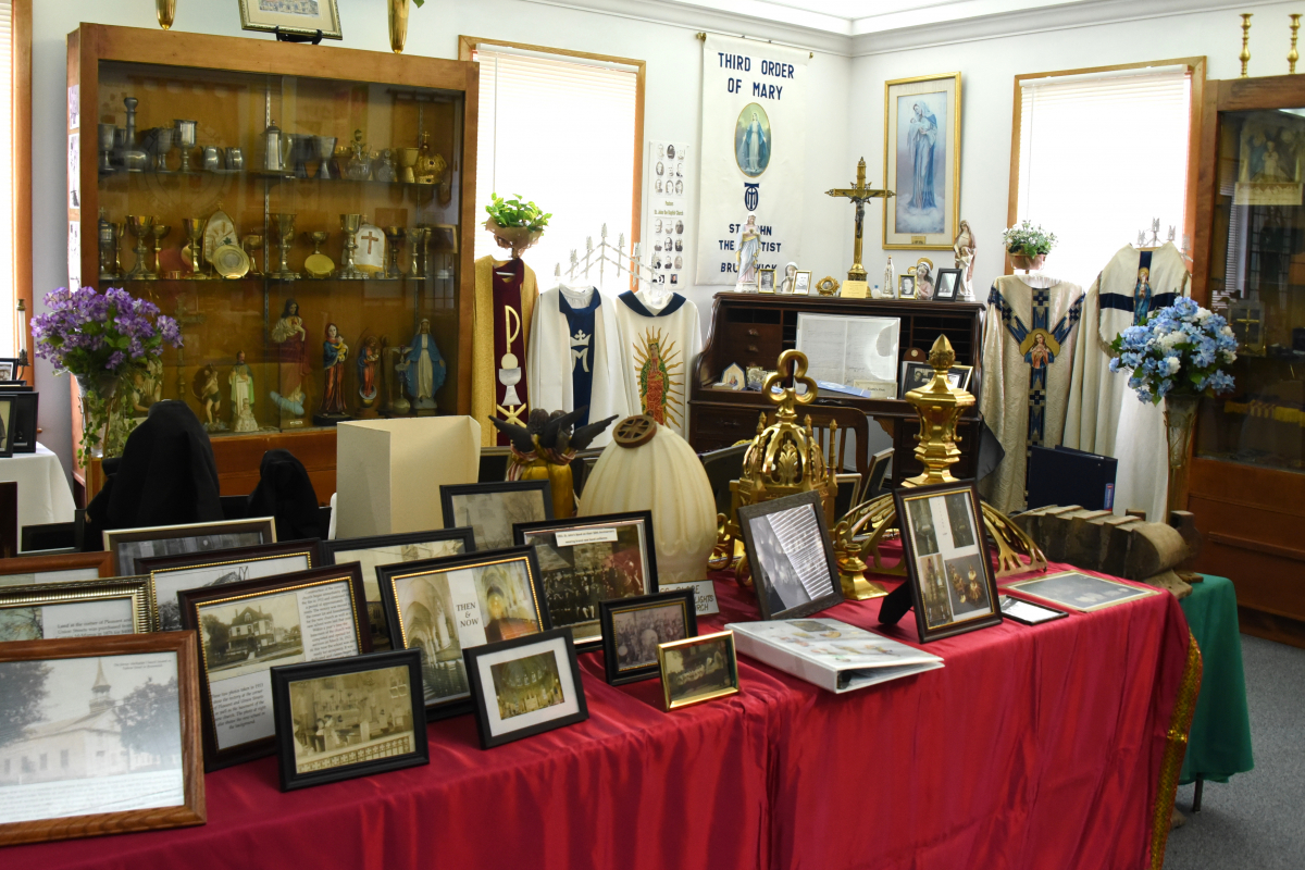 The inside of the museum
