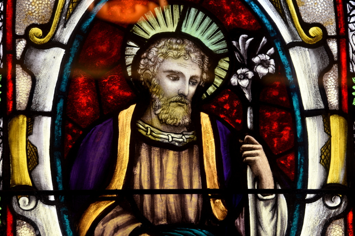 St. Joseph in Stained Glass