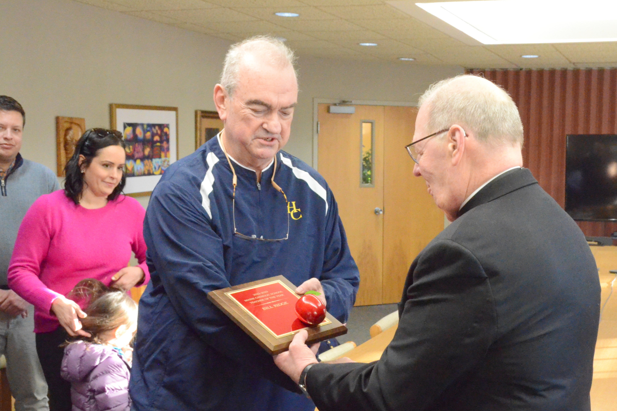 Bill Ridge Wins Maine Catholic Schools Teacher of the Year Award