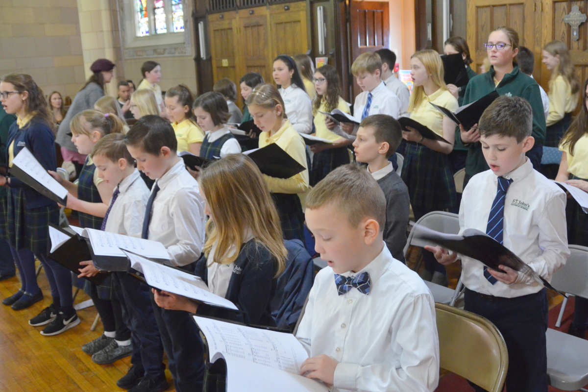 Opening Mass for Catholic Schools Week at St. John's Catholic School in Brunswick 