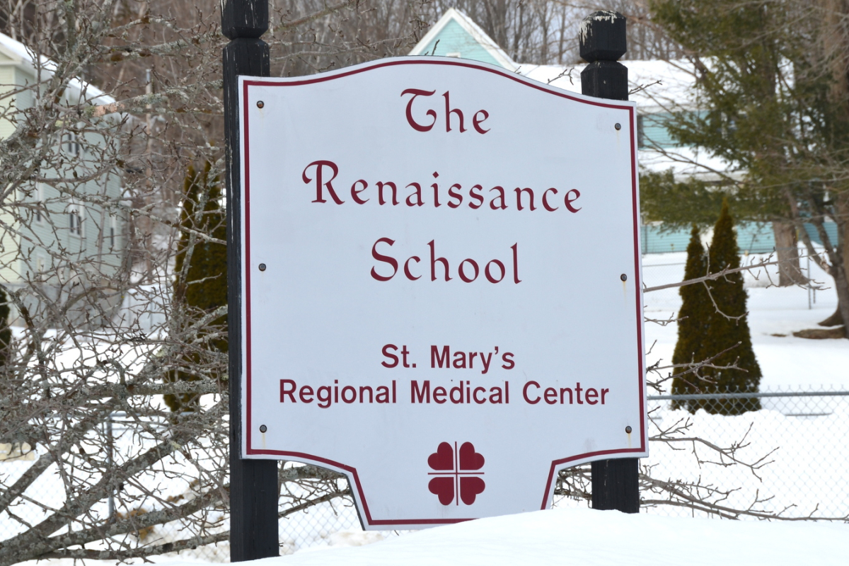 Renaissance School Sign